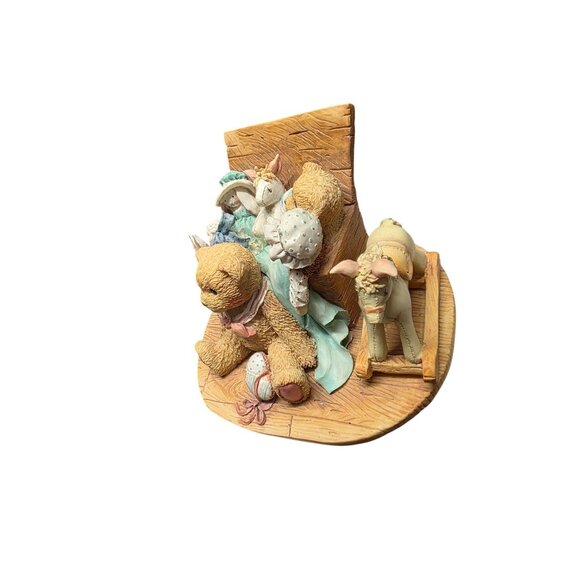 Cherished Teddies Christopher Old Friends Are the Best Friends Large Figurine - Picture 3 of 10